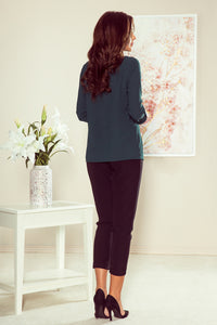 Numoco 259-2 Blouse with buttons - green