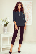 Load image into Gallery viewer, Numoco 259-2 Blouse with buttons - green