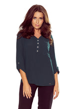 Load image into Gallery viewer, Numoco 259-2 Blouse with buttons - green