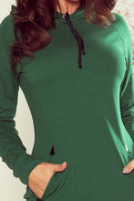 Load image into Gallery viewer, Numoco 260-2 ELSA Green dress with a hood