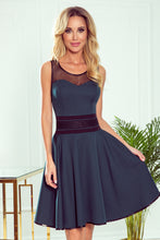 Load image into Gallery viewer, Numoco 261-2 RICA Dress with tulle inserts - green