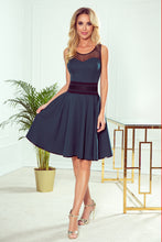 Load image into Gallery viewer, Numoco 261-2 RICA Dress with tulle inserts - green