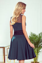 Load image into Gallery viewer, Numoco 261-2 RICA Dress with tulle inserts - green