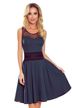 Load image into Gallery viewer, Numoco 261-2 RICA Dress with tulle inserts - green