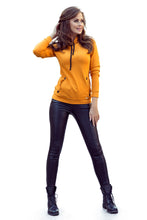 Load image into Gallery viewer, Numoco 262-1 Hooded sweatshirt with pockets - mustard