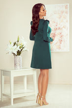 Load image into Gallery viewer, Numoco 264-1 NELL Trapezoidal dress with frills - green