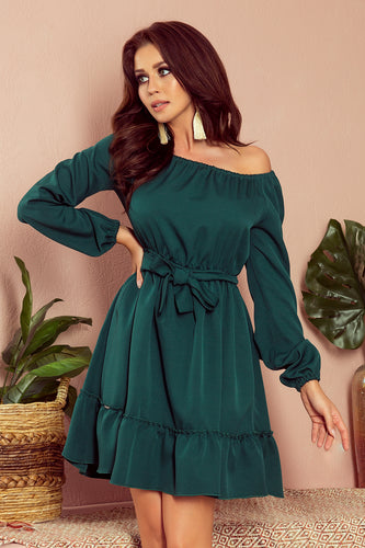 Numoco 265-1 DAISY Dress with frills - green