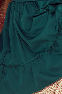 265-1 DAISY Dress with frills - green