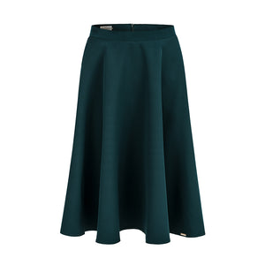 266-1 Midi skirt with pockets - green