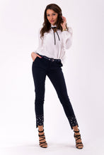 Cargar imagen en el visor de la galería, TROUSERS+BELT -NAVYBLUE46007-2