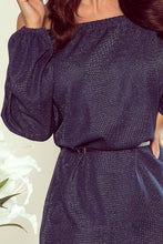 Load image into Gallery viewer, Numoco 270-1 DINA Dress with belt - navy blue