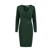 Load image into Gallery viewer, Numoco 272-3 MIA Dress with a neckline - green