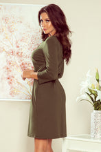 Load image into Gallery viewer, Numoco 273-1 KAREN Dress with a zipper - khaki