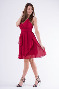 EVA & LOLA DRESS burgundy 58005-3