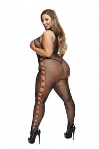 BACI BODYSTOCKING BLACK PATTERNED 50008-32