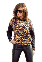 Load image into Gallery viewer, Numoco 279-1 Kangaroo hoodie - leopard pattern
