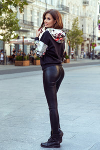 Numoco 279-3 Kangaroo hoodie with colorful inserts