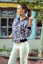 Load image into Gallery viewer, Numoco 280-1 Blouse with a zip - panther