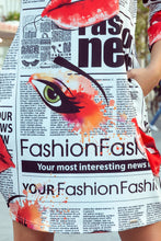 Cargar imagen en el visor de la galería, Numoco 281-1 SOPHIE Comfortable Oversize dress - newspaper pattern