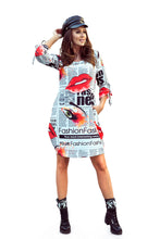 Cargar imagen en el visor de la galería, Numoco 281-1 SOPHIE Comfortable Oversize dress - newspaper pattern