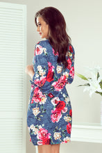 Charger l&#39;image dans la galerie, Numoco 281-2 SOPHIE Comfortable Oversize dress - flowers on jeans
