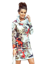 Load image into Gallery viewer, Numoco 282-1 IRENE Turtleneck dress - colorful pattern