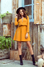 Load image into Gallery viewer, Numoco 283-1 NANCY Dress with a zipper - mustard color