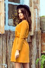 Load image into Gallery viewer, Numoco 283-1 NANCY Dress with a zipper - mustard color