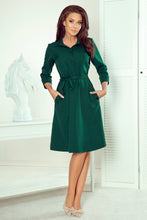 Load image into Gallery viewer, Numoco 286-1 SANDY Flared shirt dress - green