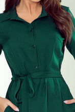 Load image into Gallery viewer, Numoco 286-1 SANDY Flared shirt dress - green