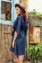 Load image into Gallery viewer, Numoco 287-7 SOFIA Butterfly dress - blue