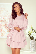 Load image into Gallery viewer, Numoco 289-1 MATTIE Dress with a double skirt - dirty pink