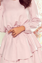 Load image into Gallery viewer, Numoco 289-1 MATTIE Dress with a double skirt - dirty pink