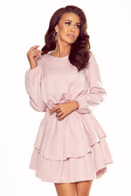 Load image into Gallery viewer, Numoco 289-1 MATTIE Dress with a double skirt - dirty pink