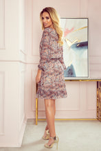 Load image into Gallery viewer, Numoco 295-1 BAKARI flimsy dress with a neckline - boho pattern