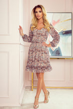 Load image into Gallery viewer, Numoco 295-1 BAKARI flimsy dress with a neckline - boho pattern