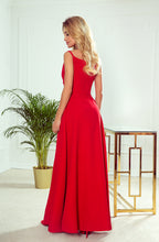Load image into Gallery viewer, Numoco 299-1 CHIARA elegant maxi dress with straps - red