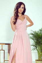 Load image into Gallery viewer, Numoco 299-2 CHIARA elegant maxi dress with straps - dirty pink