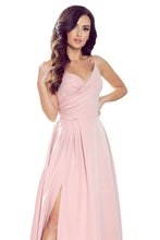 Load image into Gallery viewer, Numoco 299-2 CHIARA elegant maxi dress with straps - dirty pink