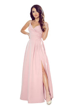 Load image into Gallery viewer, Numoco 299-2 CHIARA elegant maxi dress with straps - dirty pink