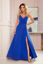 Load image into Gallery viewer, Numoco 299-3 CHIARA elegant maxi dress with straps - royal blue
