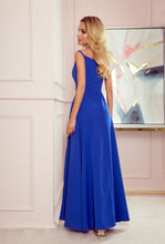 Load image into Gallery viewer, Numoco 299-3 CHIARA elegant maxi dress with straps - royal blue