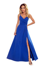 Load image into Gallery viewer, Numoco 299-3 CHIARA elegant maxi dress with straps - royal blue