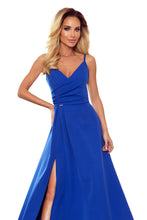 Load image into Gallery viewer, Numoco 299-3 CHIARA elegant maxi dress with straps - royal blue
