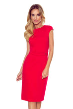 Cargar imagen en el visor de la galería, Numoco 301-2 TAMARA Elegant midi dress with belt - red