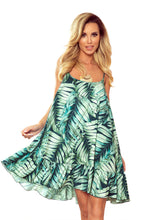 Load image into Gallery viewer, Numoco 302-1 BEATRICE A strappy dress with green leaves