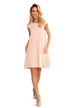 Cargar imagen en el visor de la galería, Numoco 314-1 CELINE Trapezoidal dress with pockets - pastel rose