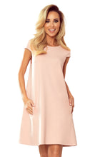 Cargar imagen en el visor de la galería, Numoco 314-1 CELINE Trapezoidal dress with pockets - pastel rose