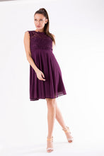 Load image into Gallery viewer, EVA &amp; LOLA DRESS plum 26012-11