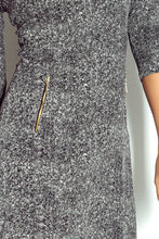 Load image into Gallery viewer, Dress with zippers - pepper and salt 38-15
